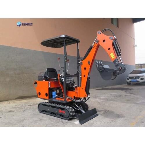 SYNBON Mini Excavator With Side Swing Micro Digger SY600.8 Digger for Darden Farm Excavator Mini Bulldozer