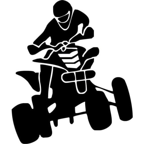 Car Sticker Motorcycle Racing Sticker Personality Creative Decal Car Decoration Decal Cover Scratch Black/White, 13cm*11cm