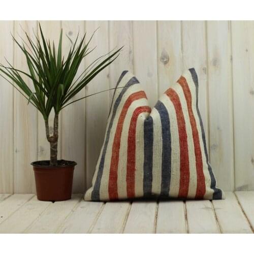 Handmade Kilim Pillow Cases Hand Woven Turkish Anatolian Traditional Motifs Cushion Cover Vintage Home Decorative Zip Carpet