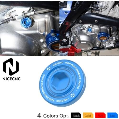 NICECNC Aluminum Oil Filler Cap For Yamaha Raptor 700 2013-2020 Raptor 700R 2012-2020 Engine Oil Drain Plug Sump Nut Cup Cover