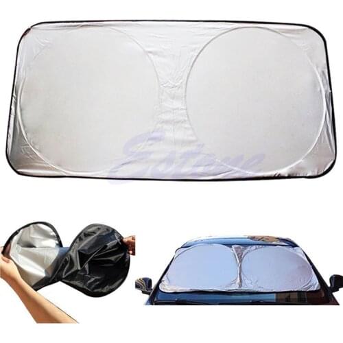 NoEnName_Null New High Quality Folding Jumbo Front Rear Car Window Sun Shade Auto Visor Windshield Block Cover