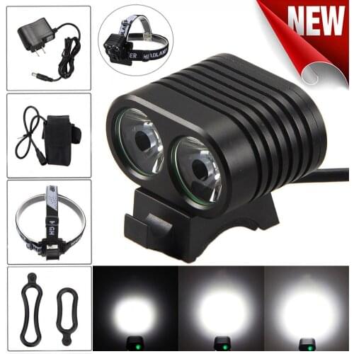 Brand New Flashlights Portable Bicycle Light 8000 Lumens 2x Xm-l2 Led Bicycle Light Bicycle Headlight+taillight+light Stand
