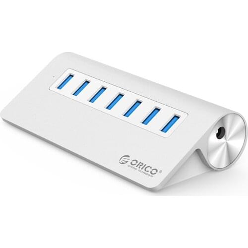 ORICO Aluminum Alloy 7-Port USB3.0 HUB Super Speed Splitter Sync and charge,Multi-protection safety system , M3H7
