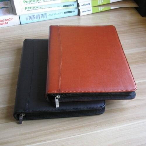 A4 Document bag file folder bill folder with ring binder calculator bags for documents with calculator briefcase padfolio 1311D