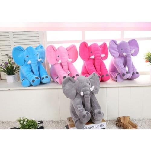 3 Size Baby Crib Elephant Plush Toy 6 Colors Option Stuffed Elephant Pillow Newborn Cushion Doll Bedding For Adults Kids Toys