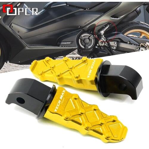 Motorcycle Rear Foot Pegs Rests Passenger Footrests For YAMAHA T-Max 560 TMax TMAX560 560 TECH MAX TMAX