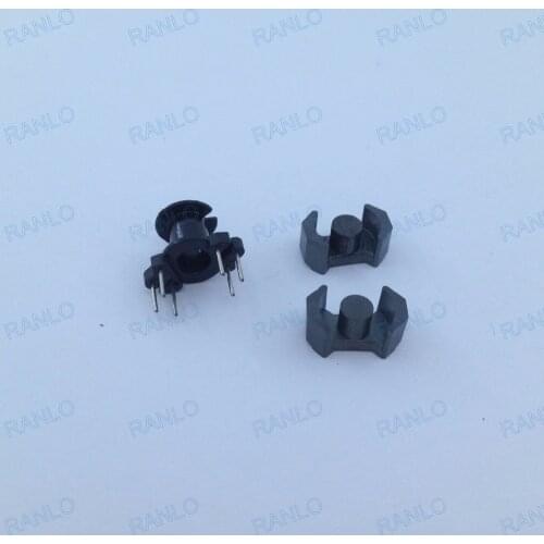 RM4 bobbin frame thru- hole TDG magnetic ferrite core PC40, 6pin (3+3)