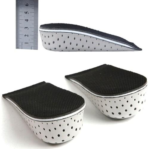1Pair Shoe Insoles Breathable Half Insole Heighten Heel Insert Sports Shoes Pad Cushion Unisex 2.3-4.3cm Height Increase Insoles