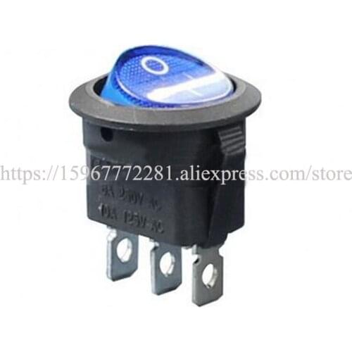 LED miniature Rocker Switch ON-OFF wateproof Rocker Switch KCD1-8-101N button with light switch