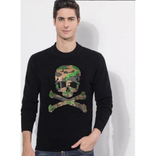 Warm Sweater men brand-clothing autumn winter Diamond stone Sweaters male quality men clothing