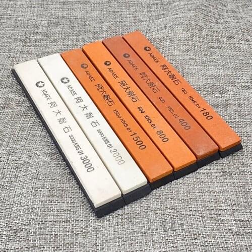 Whetstone Kitchen Tool Fixed Angle Sharpener System Tool White Corundum Whetstone Sharpener Professional