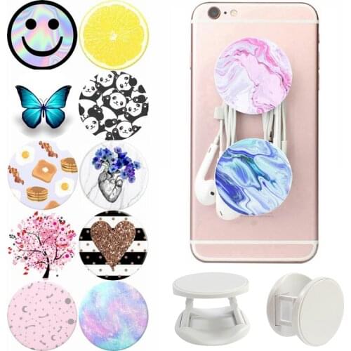 Universal попсокет Phone Holder Round Lazy Finger Ring Mobile Phone Stand Pocket Socket Grip Car Mount Lazy Supportor