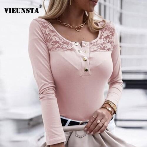 VIEUNSTA Women's Shirts With Embroidery