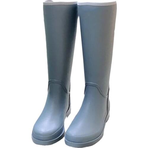 High rain boots women fashion outside wear womens shoes in South Korean version of rain boots with long tube waterproof sl