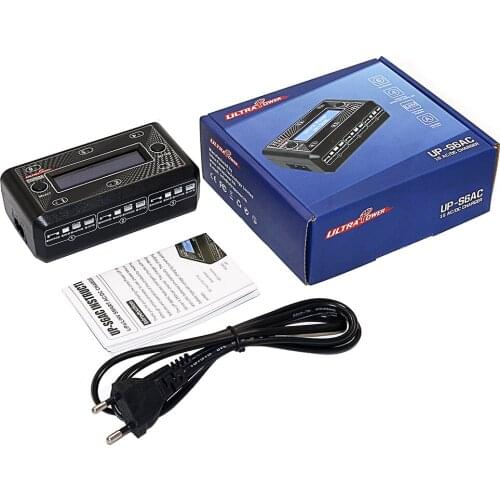 UltraPower UP-S6 UP-S6AC 6x4.35W 3.7V 1S Lipo LiHv Battery Charger Micro MX JST mCPX Port For RC Racing Drone Quadcopter Car Toy