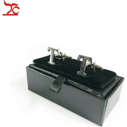 120Pcs Classical Black Cufflink Box Fashion Gemelos Storage Case Brooch Cuff links Clip Packaging Craft Badge Gift Box 8*4*3cm