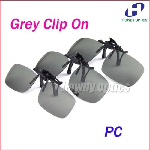 20pcs Wholesale Glasses Eyeglasses Grey Sunglasses Clip On PC Lens UV400 Free Shipping