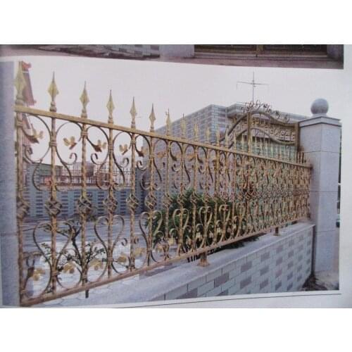 72 Inch High RPF102 Residential Wrought Iron Fence dcorative wrought iron fence Steel and other Metal Fences