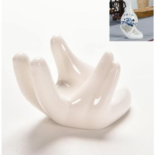 White Porcelain Ceramic Finger Tea Filter Holder Air Plant Tillandsia Holder Flower Planter Office Desk Decor Fashion #0920