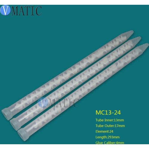 Free Shipping Resin Static Mixer MC13-24 Mixing Nozzles for Duo Pack Epoxies Plastic Mixer Tube