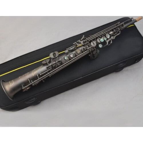 Brand MFC Soprano Saxophone Reference 54 Matte Black Lacquer B-flat Soprano Sax R54 With Case Mouthpiece Reeds Neck