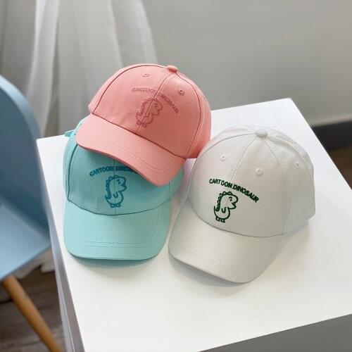 Childrens Hat 2021 Spring/Summer/Autumn Korean Cotton Mmbroidered Cartoon Baby Cap Cap Sunscreen Baseball Cap