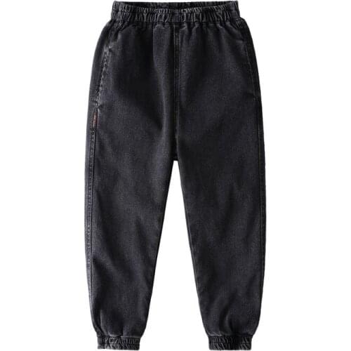 Hot Sale Autumn Winter Boys Jeans Cotton-Padded Kids Jeans Korean Pants Plus Velvet 2020 New Children Trousers 4-13 Years Old