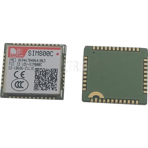 LTRIG custom 1Pcs SIM800C 24M Bluetooth TTS GSM GPRS module Quad-band LCC ratio is small, high game performance