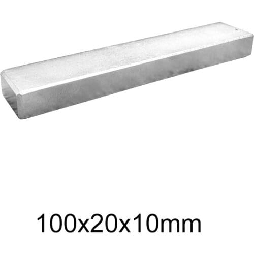 1/2/3PCS 100x20x10 Block Powerful Magnet N35 Longest Sheet Neodymium Magnet 100x20x10mm Strong Permanent NdFeB Magnets 100*20*10