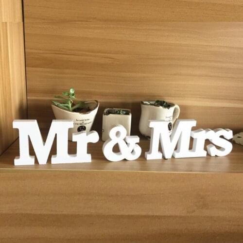 Mr & Mrs Letters For Sweetheart Table Decor Wedding Party Sign Valentines Day Decoration