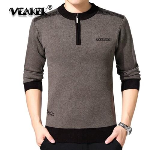 Mens sweaters for 2018 Autumn Winter Thick Warm Sweaters O-Neck Wool Sweater Male Knitted Cashmere Pullover Tops Plus Size M-3XL