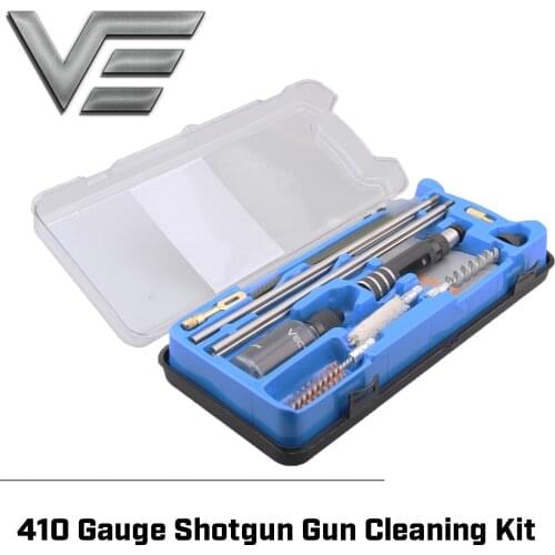 Vector Optics 410 Gauge Shotgun Gun Cleaning Kit Plastic Case 15 pcs In One Box Cleaning rods total length 860mm 34 inch