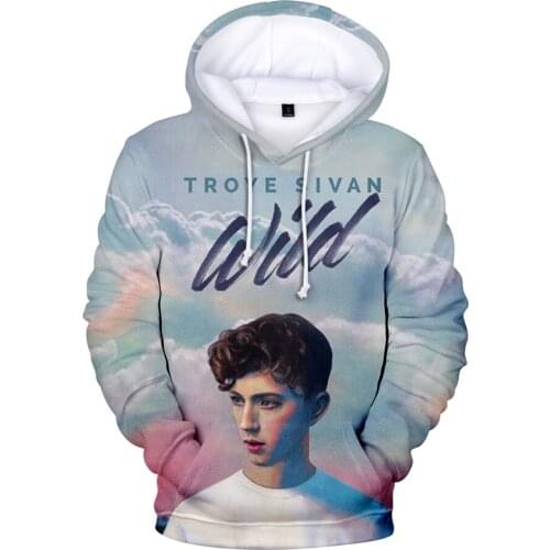 2020 Newest Australia Singer Troye Sivan 3D Hoodies Men/women Autumn Fashion Popular Hip Hop Hoodie Print Troye Sivan Sweatshirt