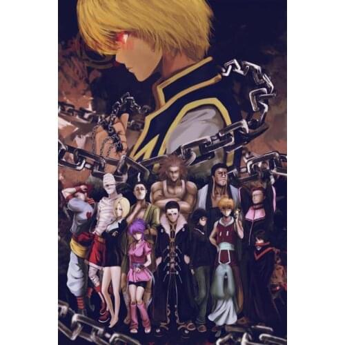 New Hunter x Hunter Anime Poster Custom Satin Poster Print Cloth Fabric Wall Poster Print Silk Fabric Print Poster