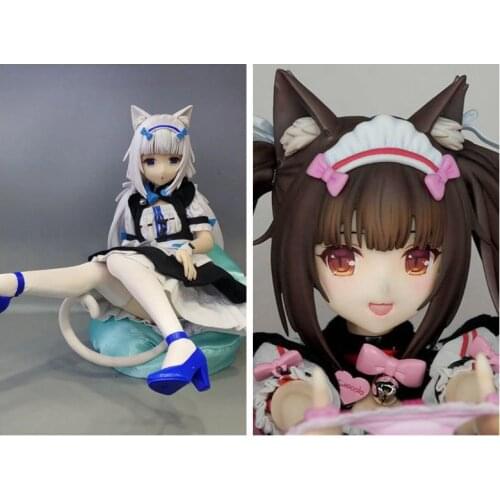 Native BINDing NEKOPARA Chocola Vanilla PVC Action Figure Anime Sexy Girl 1/4 Scale Real clothes Figure Model Adult Toys