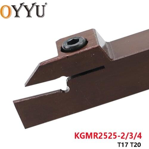 OYYU KGMR2525-2T17 KGMR2525-3T20 KGMR2525-4T20 KGMR 2525 T17 T20 Lathe Turning Tools Holder CNC Carbide Inserts Shank