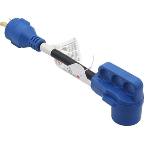 10AWG Motorhome Power Adapter Plug 30A to 50A Portable Power Cord Socket