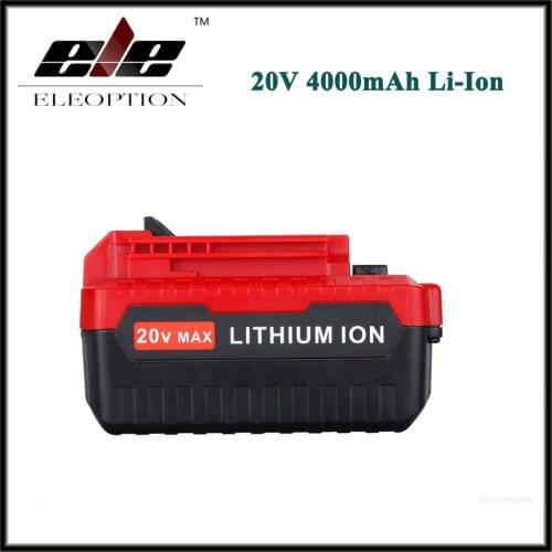 High Quality 20V Max 4000mAh 4.0Ah Lithium Ion Li-ion Rechargeable Battery Pack for Porter Cable PCC685L PCC680L PCC681L
