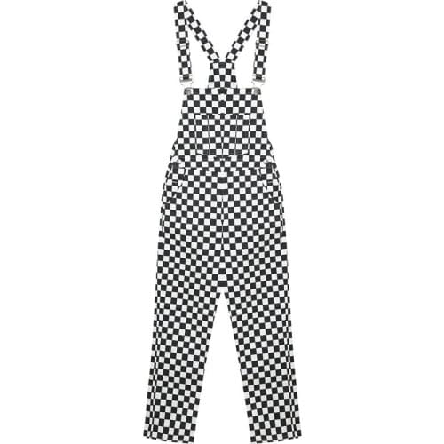 WEIXINBUY Women's Plaid Trousers