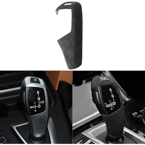 Suede Car Gear Shift Head Decoration Sticker Cover Trim for BMW F20 F21 F22 F23 F30 F31 F34 F35 F32 F33 F36 2011-2019 Styling