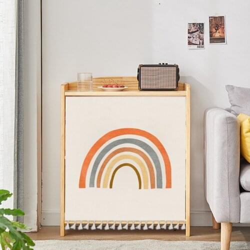 Nordic Style Cabinet Curtain Dust-proof Half Drape Short Curtain Cabinet Wardrobe Dust Cover Bedroom Kitchen Home Decoration