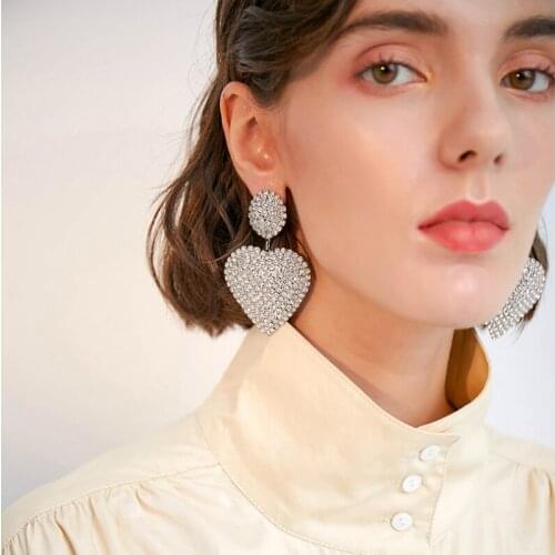Heart Earrings Pendientes Drop Earings For Women Kolczyki Brincos Damskie Oorbellen Pendientes Aros Jewellery Boucle Oreille