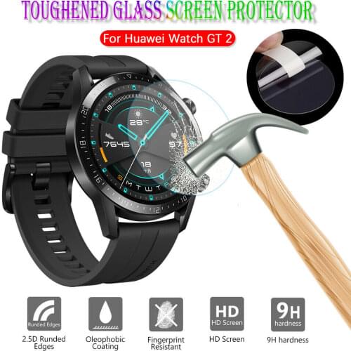 1pc/5pc for GT2 Watch Tempered Glass Full Screen Coverage Membrane Explosion-proof High-definition Film for Huawei Gt2 46mm