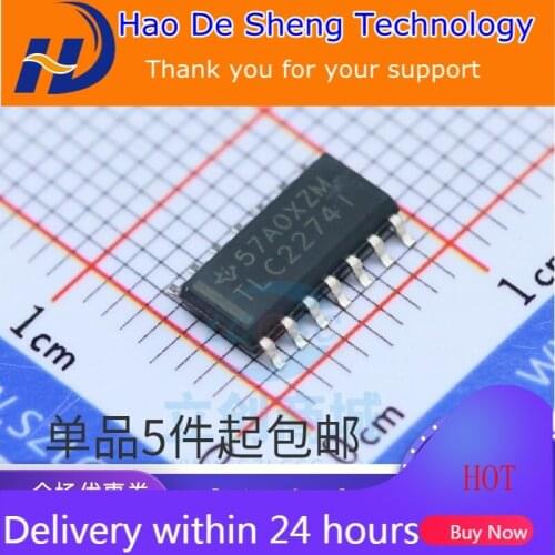 10PCS/LOT TLC22741 TLC2274IDR TI SOP-14 Operational Amplifier IC New Original In Stock
