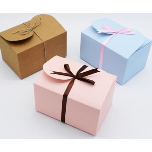 20pcs/lot-15*10.5*8.5cm-3color Paperboard Pastry Gift boxes cookies candy box egg tarts Snack boxes DIY Baking storage boxes