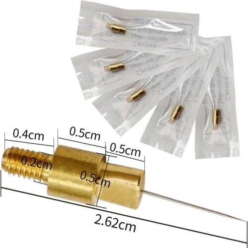 20pcs Micro Copper Needles For Laser Plasma Pen Lifting Freckle Tattoo Removal Machine Skin Liftling Wrinkle Removal Pen Eyelid
