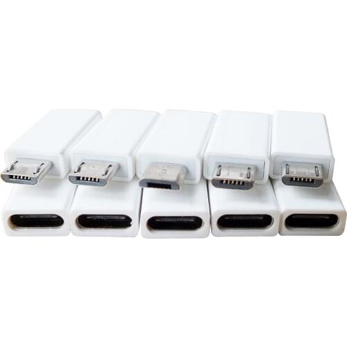 4 Pcs/lot USB Type-c Adapter USB Type-c Female to Micro USB Male Adapter Charging cable adaptor for mobile phones Powerbank