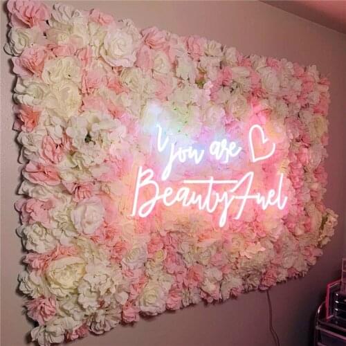 40x60cm High Quality INS Flower Wall Silk Rose Artificial Flowers Penal for Wedding Party Shop Mall Background Decoration