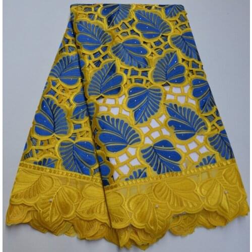 5yards/pc) high quality peach African voile lace fabric fine embroidered Swiss lace fabric for making party dress CLP111