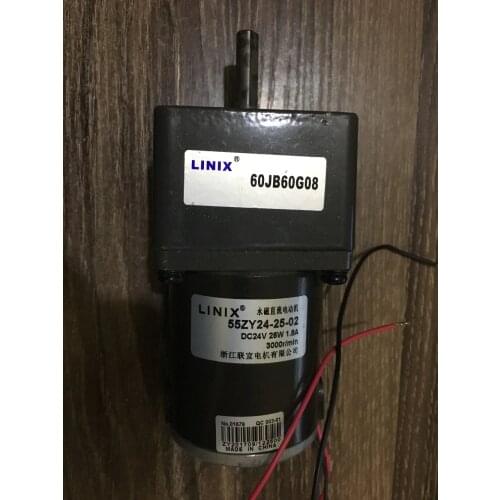 60jb50G08 Deceleration 60jb100G08 LINIX DC Gear Motor 55ZY24-25-02 60jb60g08 60jb75G08 60jb120G08 60jb150G08 DC24V